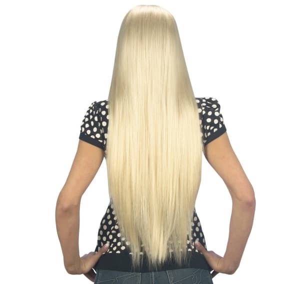 Parykk blond Ekstra lang 75cm