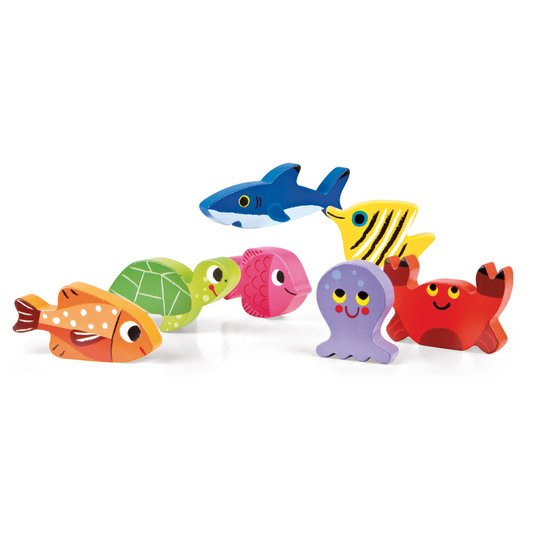 Chunky Puzzle bois 7 pièces   Dinosaures        de               Janod