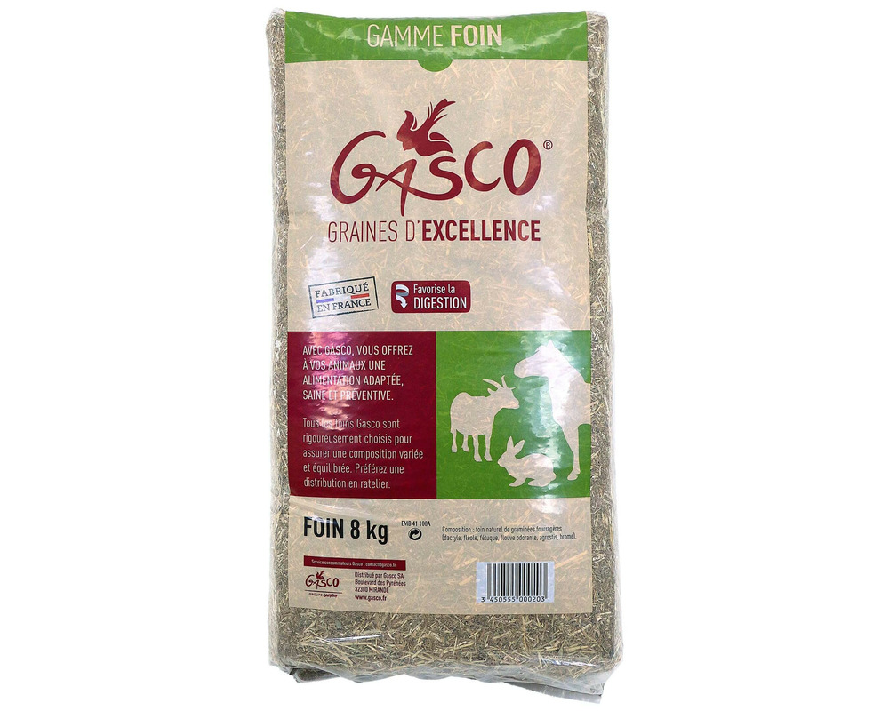 Ballot de foin 8 kg • nourriture lapins • nids volailles