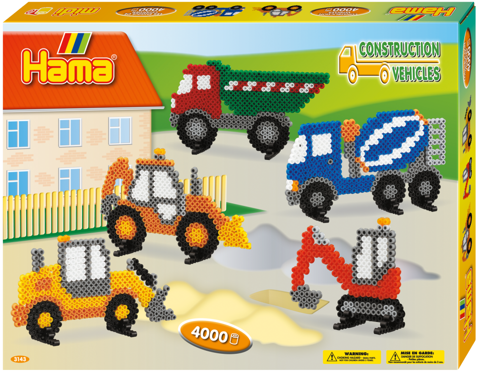 HAMA Perler - Midi Gaveæske - Entreprenørmaskiner
