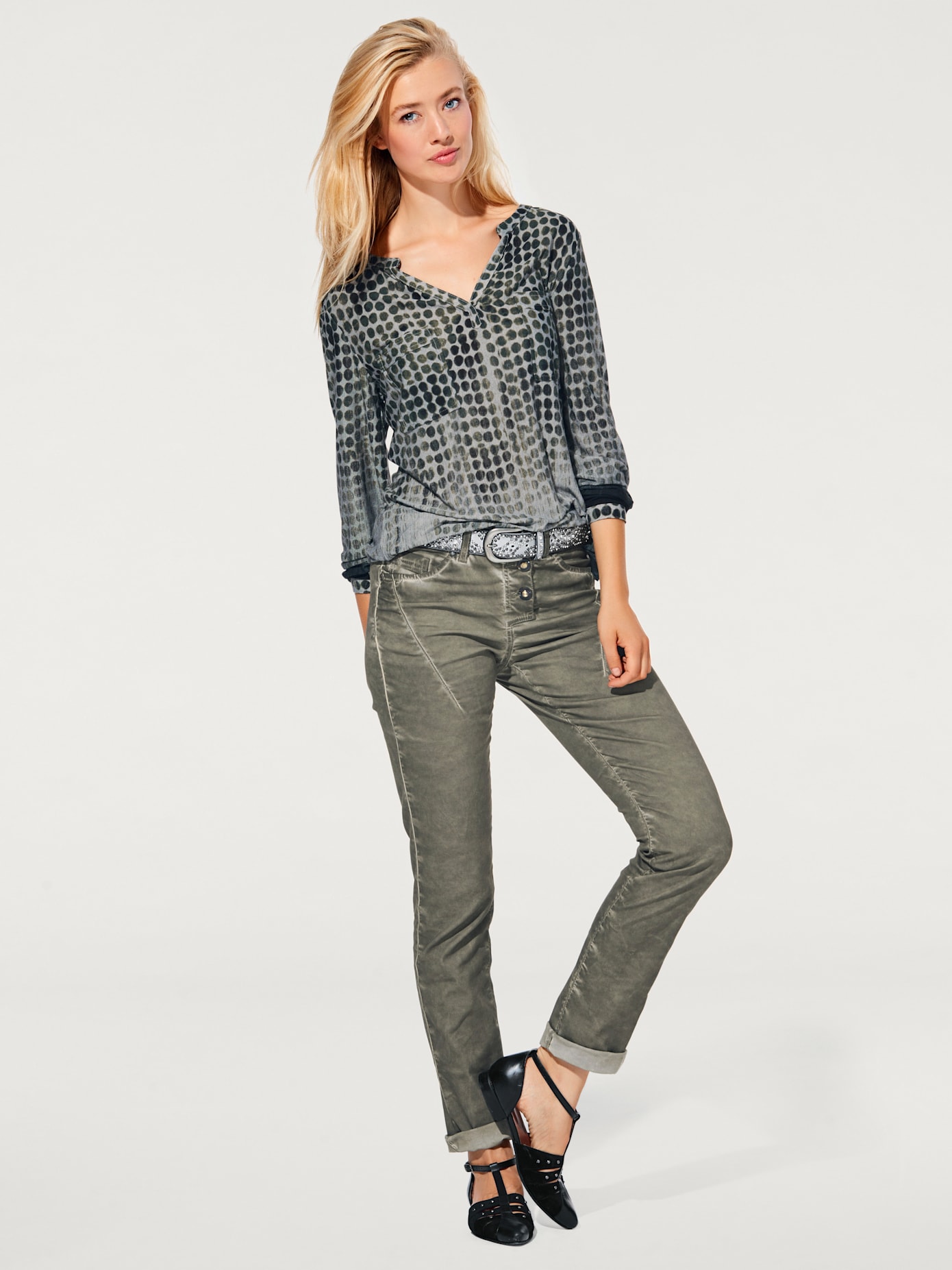 Chemisier léger motif à pois tendance
