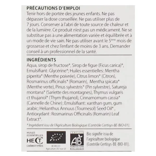 Spray para garganta orgânico Pranarom Aromaforce 15ml