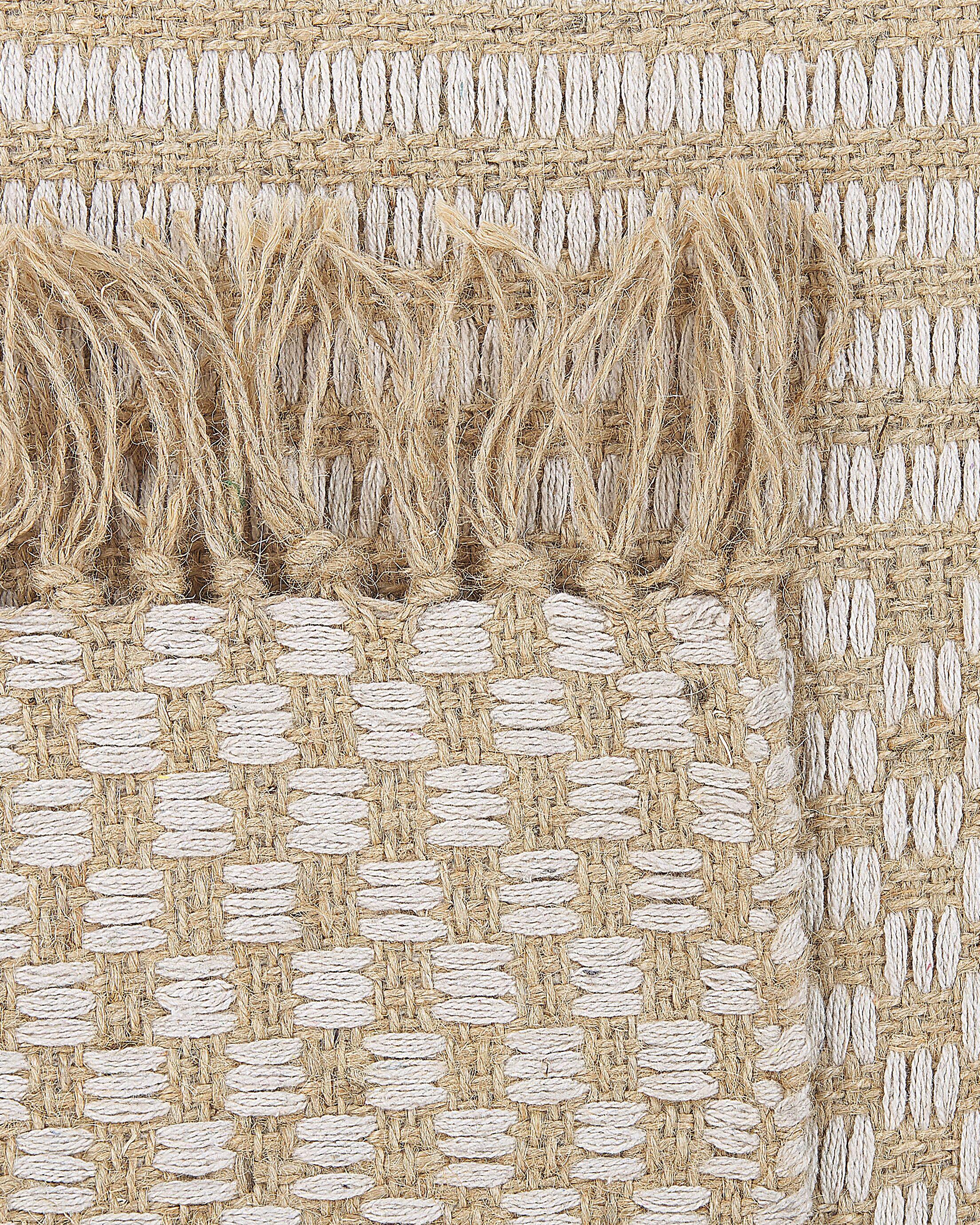 Vloerkleed ADABAG Beige 140 x 200 cm Jute