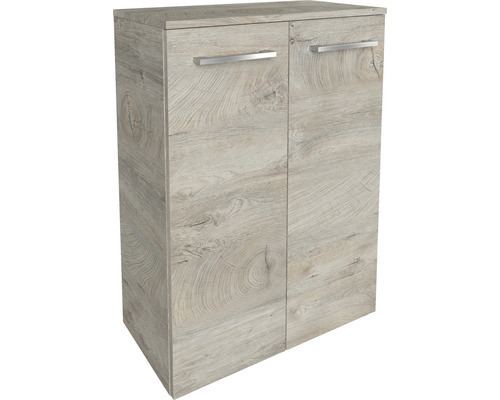 Dubbele halfhoge kast FACKELMANN B.Style 60,2x82,5x32 cm Naturel Eiken/Natuurlijk Eiken
