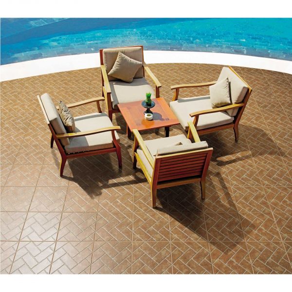 Gresco Pavimento Cerâmico Dalle Brown 33x33cm