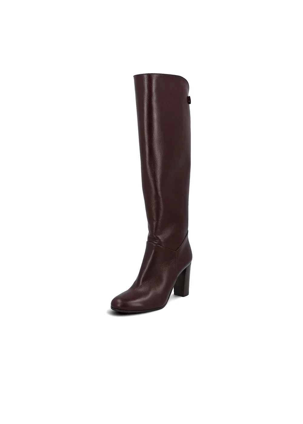 BOTTE SYLVIA CUIR BORDEAUX