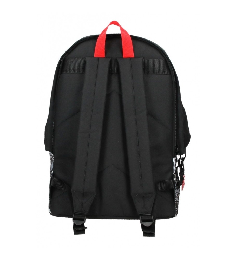 Disney Mochila Escolar AvengersHeroes con porta ordenador negro -31x44x17,5cm-