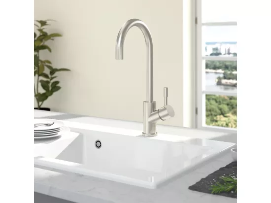 Robinet cuisine VILLEROY ET BOCH Umbrella acier massif + nettoyant