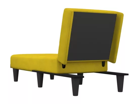 Prolenta Premium - Chaise longue jaune velours