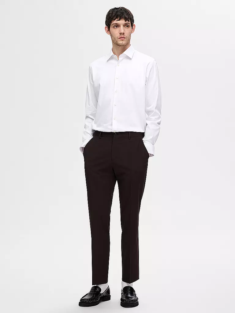 SELECTED Hemd Slim Fit SLHSLIM-PERFORMANCE weiss