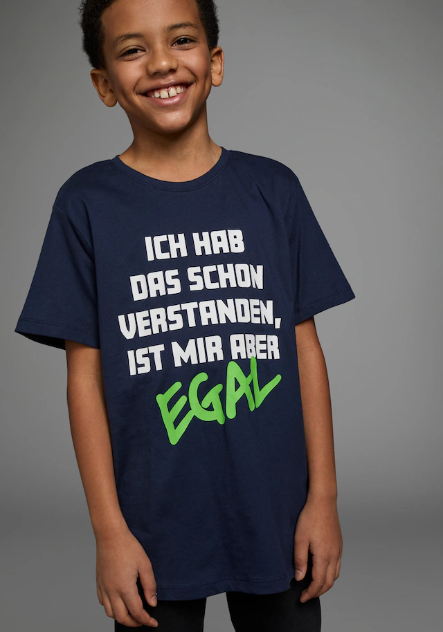KIDSWORLD T-Shirt »ICH HAB DAS SCHON VERSTANDEN...«, Kurzarm,  Basic-Passform,  bedruckt,  Rundhalsausschnitt