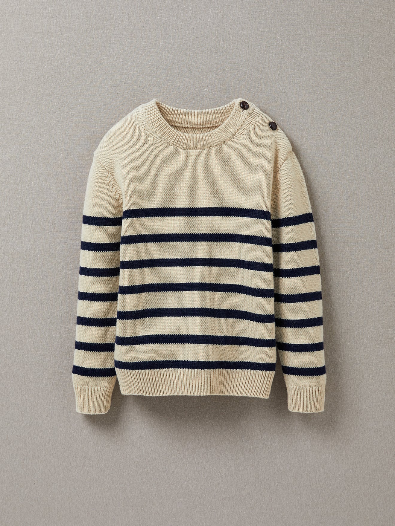 Pull marinière Garçon en laine majoritaire
