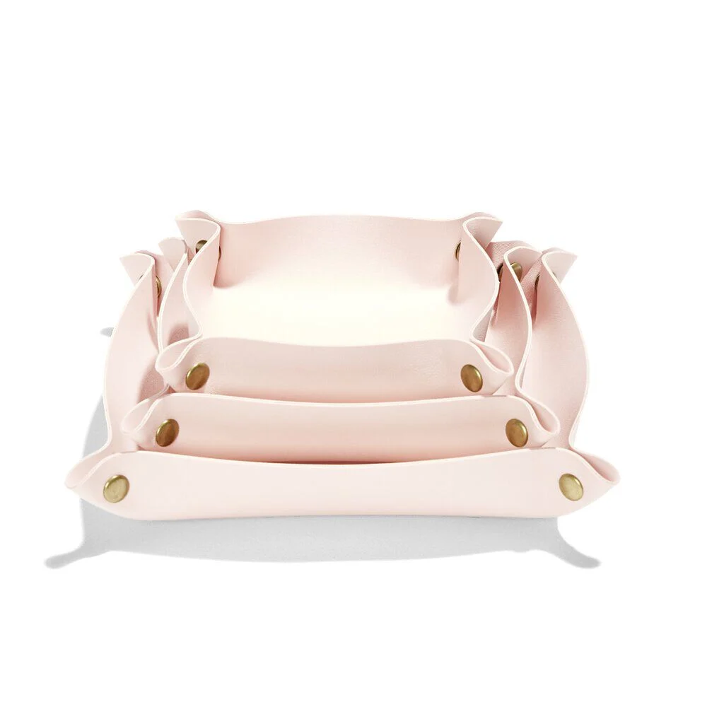 Lot de 3 panières de rangement 12/15/18cm - 3 coloris