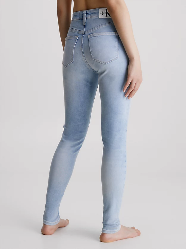 Calça jeans skinny de cintura alta
