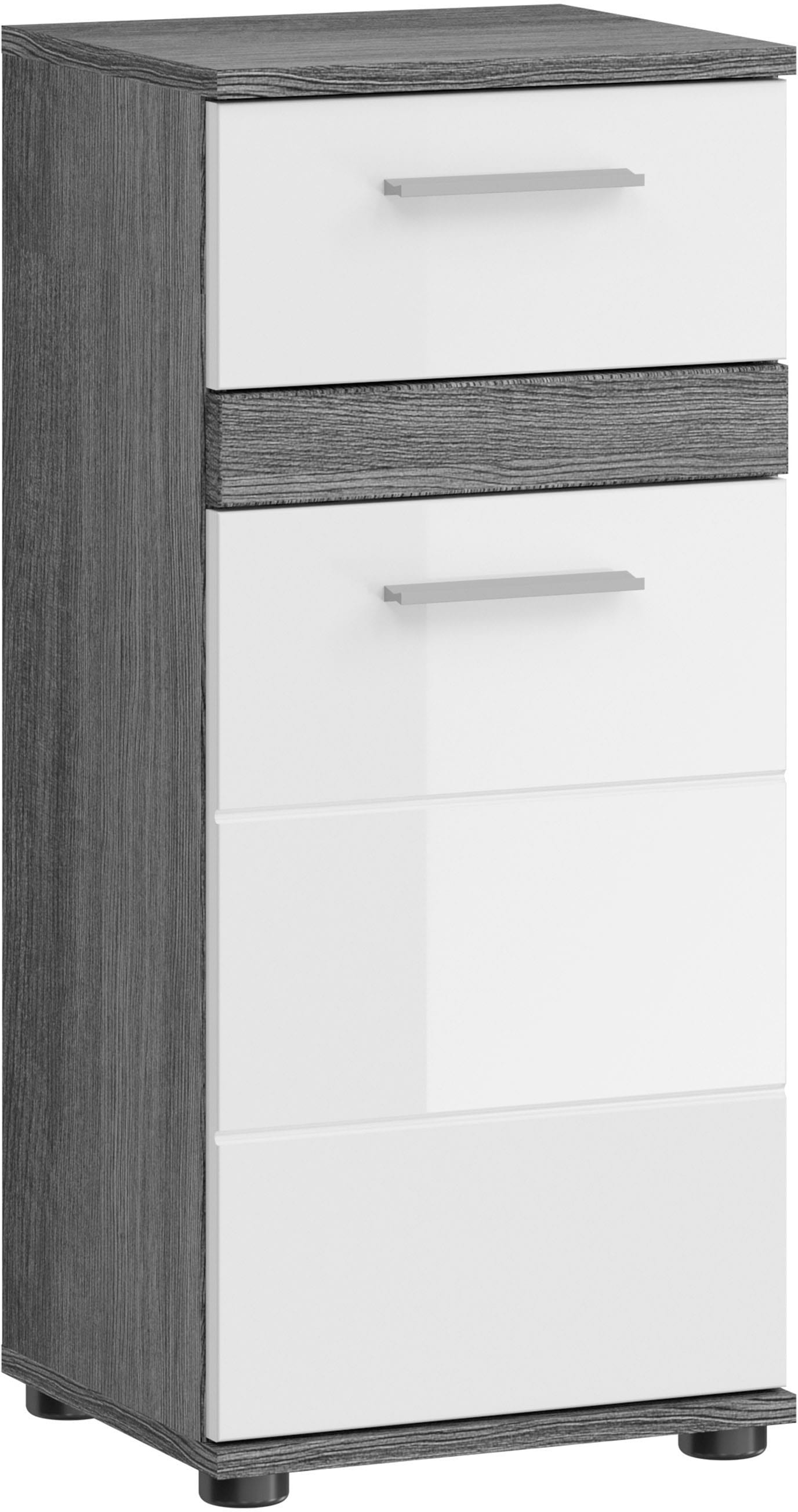 welltime Unterschrank »LUCCA, TOPSELLER!, Breite 35cm, 1 Tür (TA wechselbar), 1 Schubkasten« MDF Front, Badmöbel, Badschrank, Schrank, Bad, Badezimmer