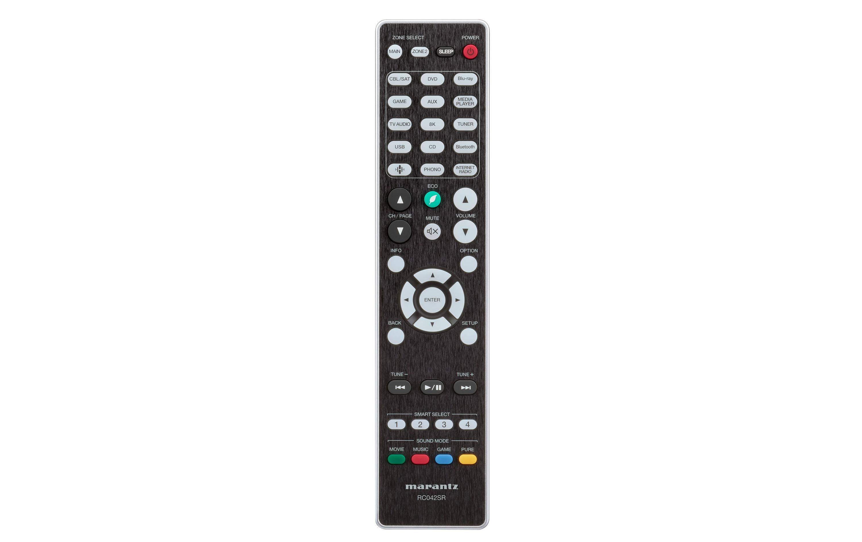 AV-Receiver SR5015 DAB Gold/Silber<br>AV-Receiver mit 7-Kanal-Endstufe für eindrucksvollen 3D-Sound, 8K Video und HEOS Built-in