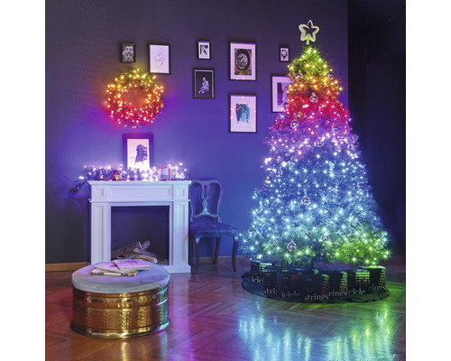 Twinkly LED-lichtsnoer Generatie II, 400 LED's, veelkleurig en warmwit licht, inclusief app-bediening