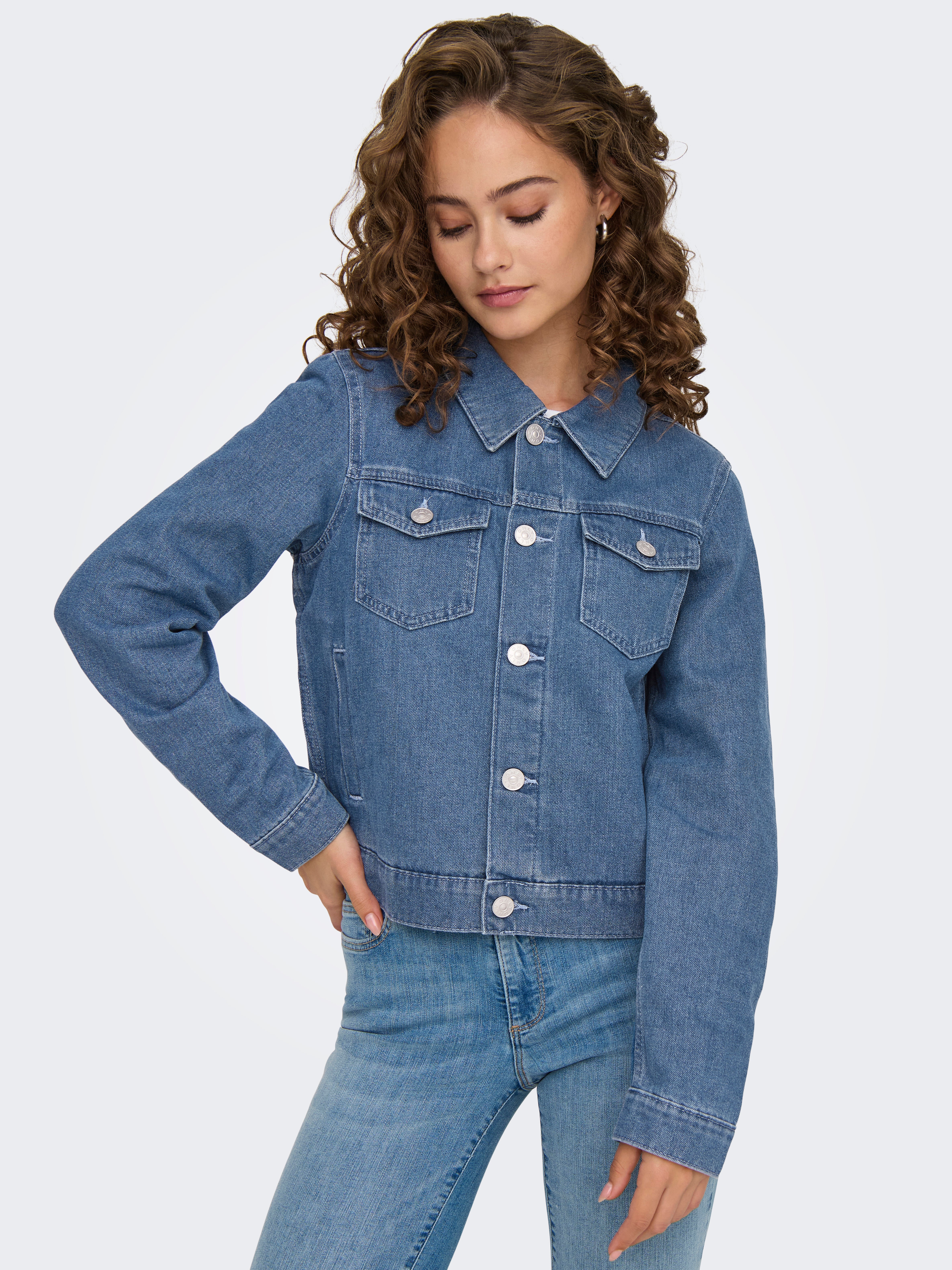 ONLRILLO Jeansjacke Light Blue Denim