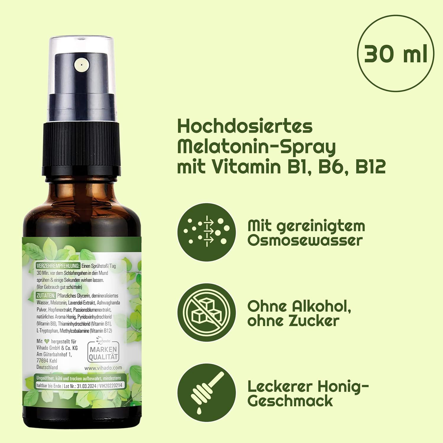 Vihado Natur Melatonin Spray