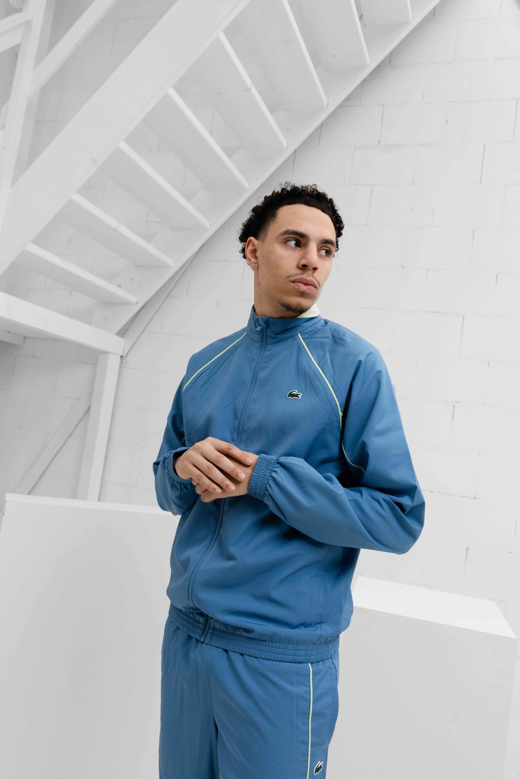 Lacoste Trim Accent Sport Trainingspak Heren Donkerblauw