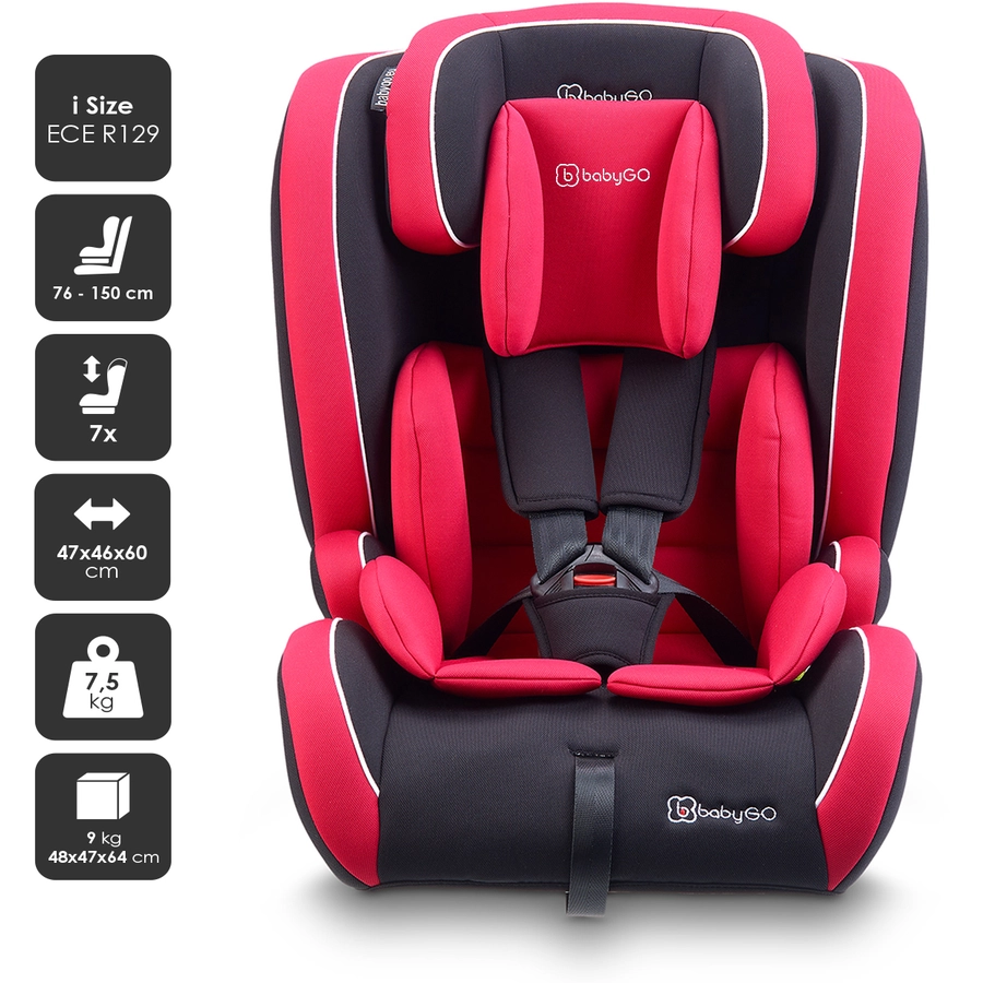 babyGO Kindersitz FreeFix Red