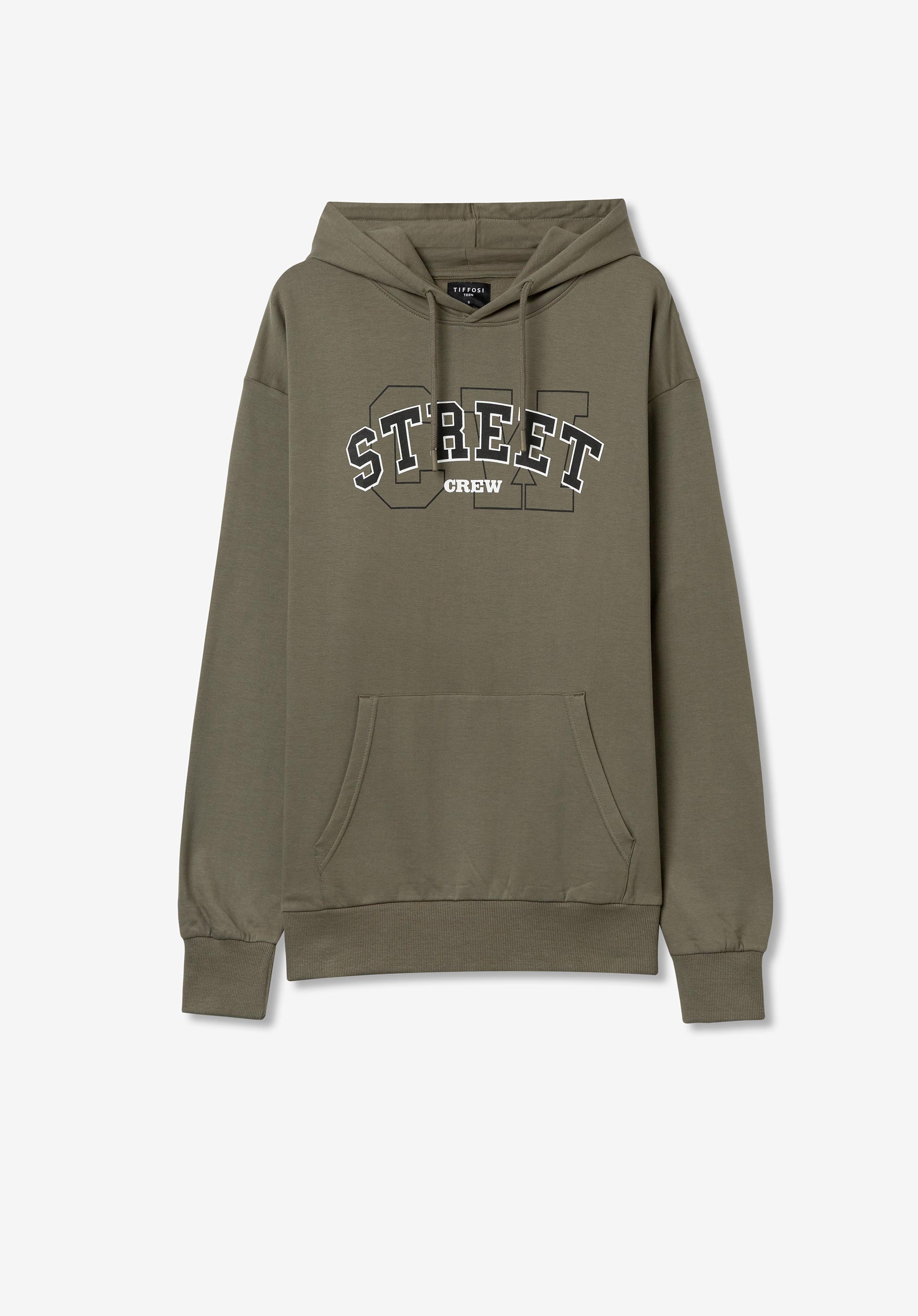 Hoodie com Estampado Frontal