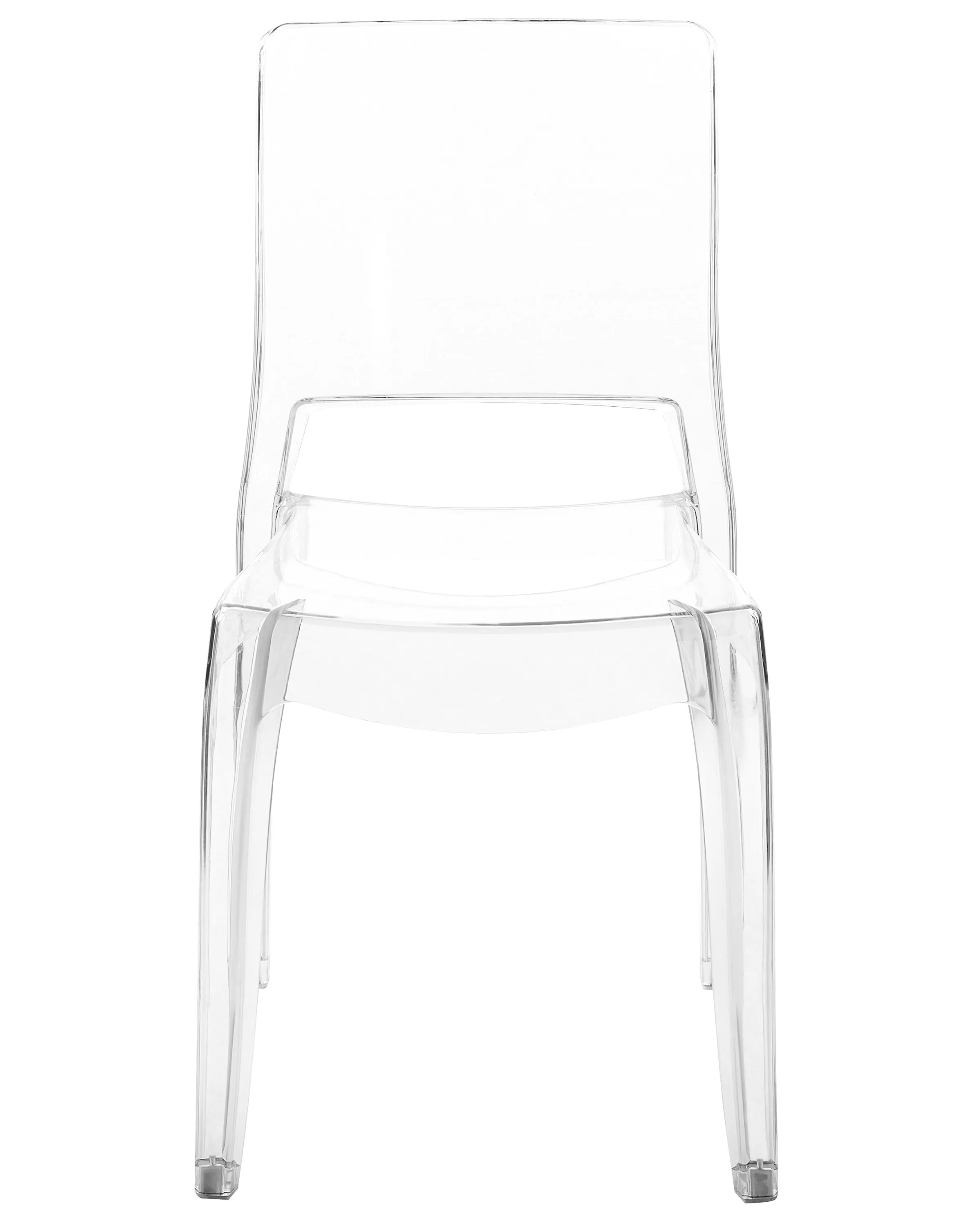 Set van 2 eetkamerstoelen WESTBRIDGE Transparant