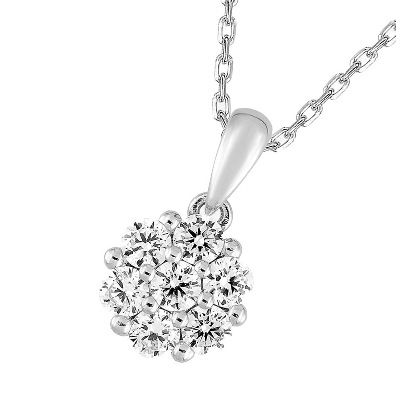 Collier Femme - Oxyde de zirconium - Argent 925 - Longueur : 42 cm