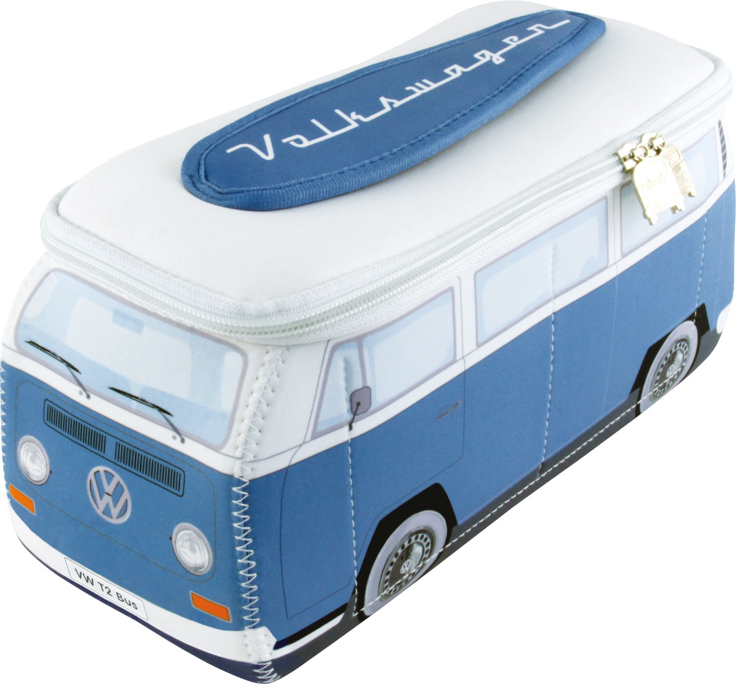 VW Collection T2 Bulli Neopren Universaltasche 4,5 Liter Blau