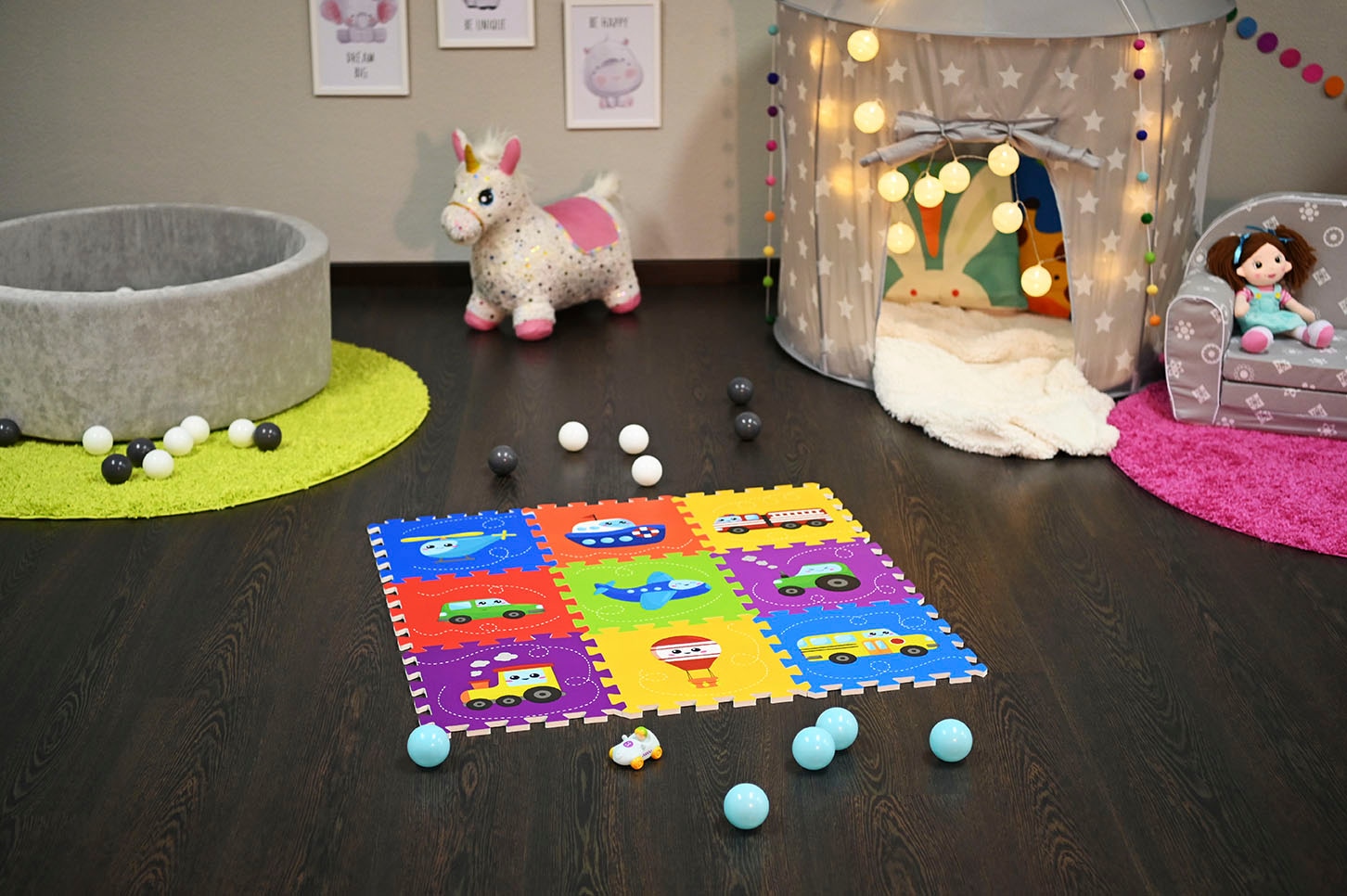 Knorrtoys® Puzzle »Fahrzeuge« Puzzlematte, Bodenpuzzle