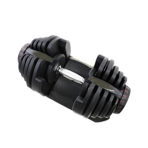 Halteres de Potência Ajustáveis de 5 a 40 kg (Par) com Base de Armazenamento Ozio Fitness