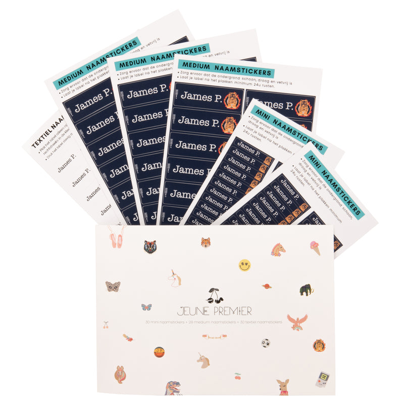 Gepersonaliseerde Labels - Tiger Flame