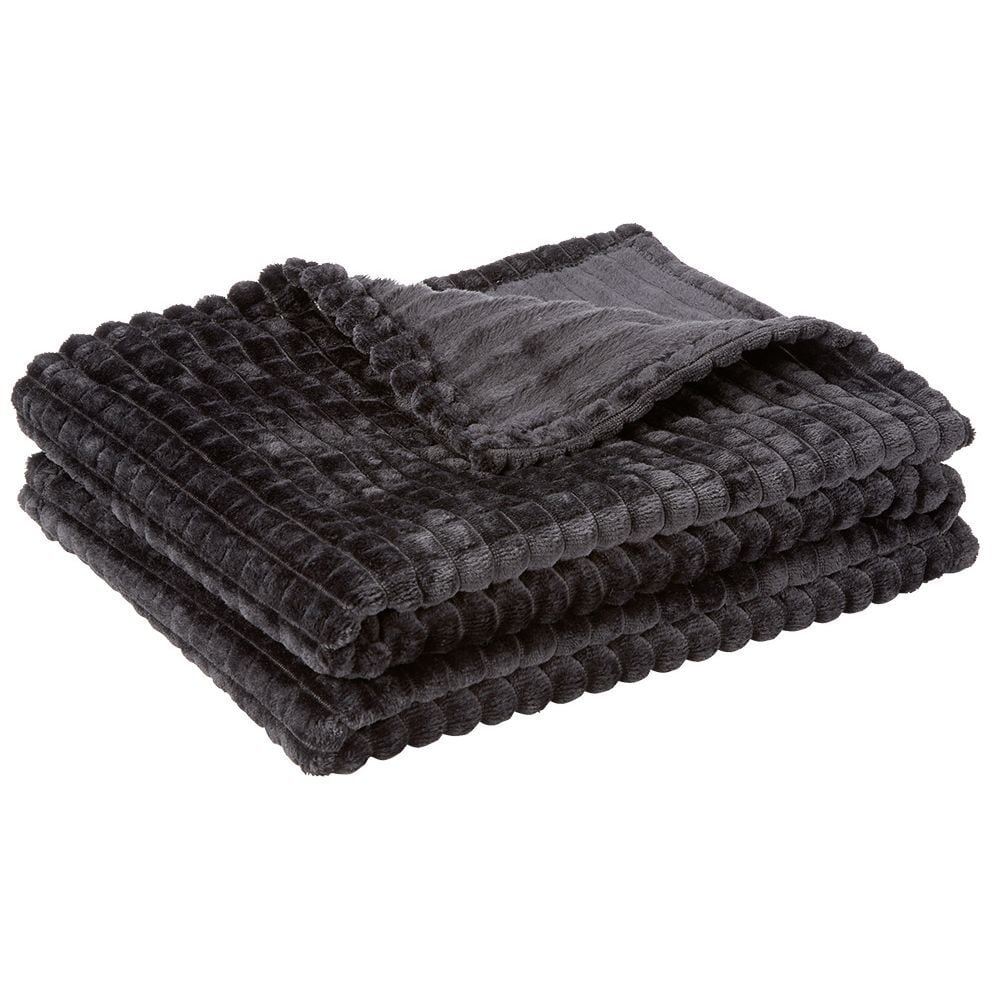 Plaid flanelle motif quadrillé 130x160 cm