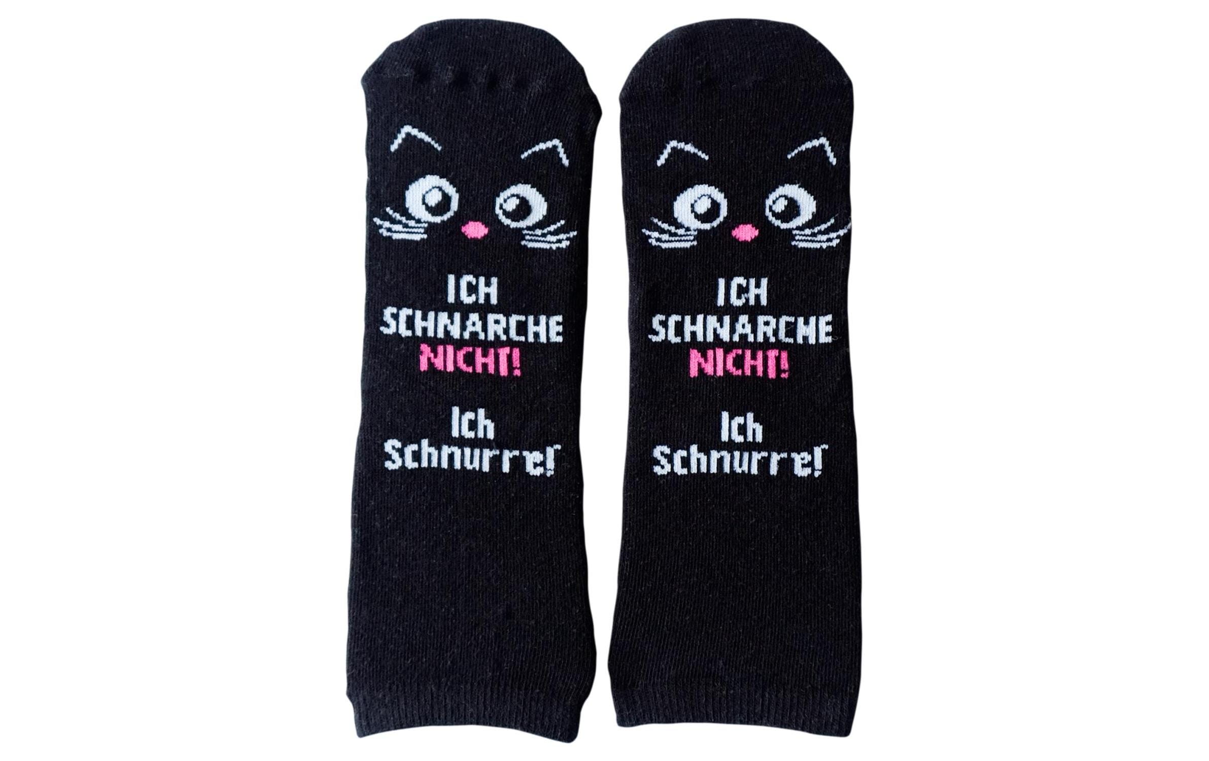 Socken Schnarche nicht Grösse 36 - 40, waschbar (40 Grad)Humorvolle Zaubersocken, ideal als Geschenk