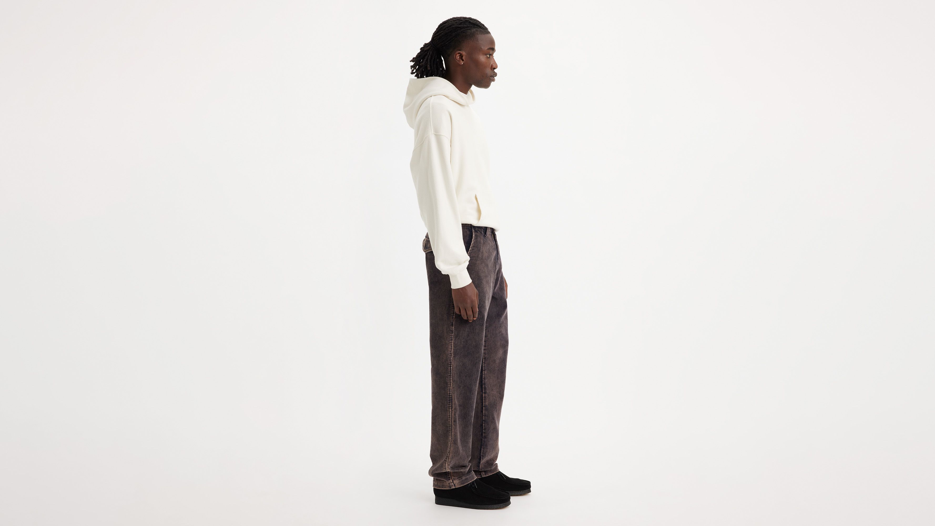 Pantalon velours XX Chino Authentic Straight - Balightic Navy 8W Snow Wash Corduroy - Bleu