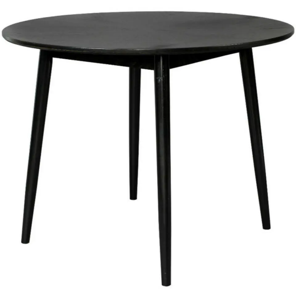 Housecraft Fabio Eettafel Rond Hout 120 cm Zwart