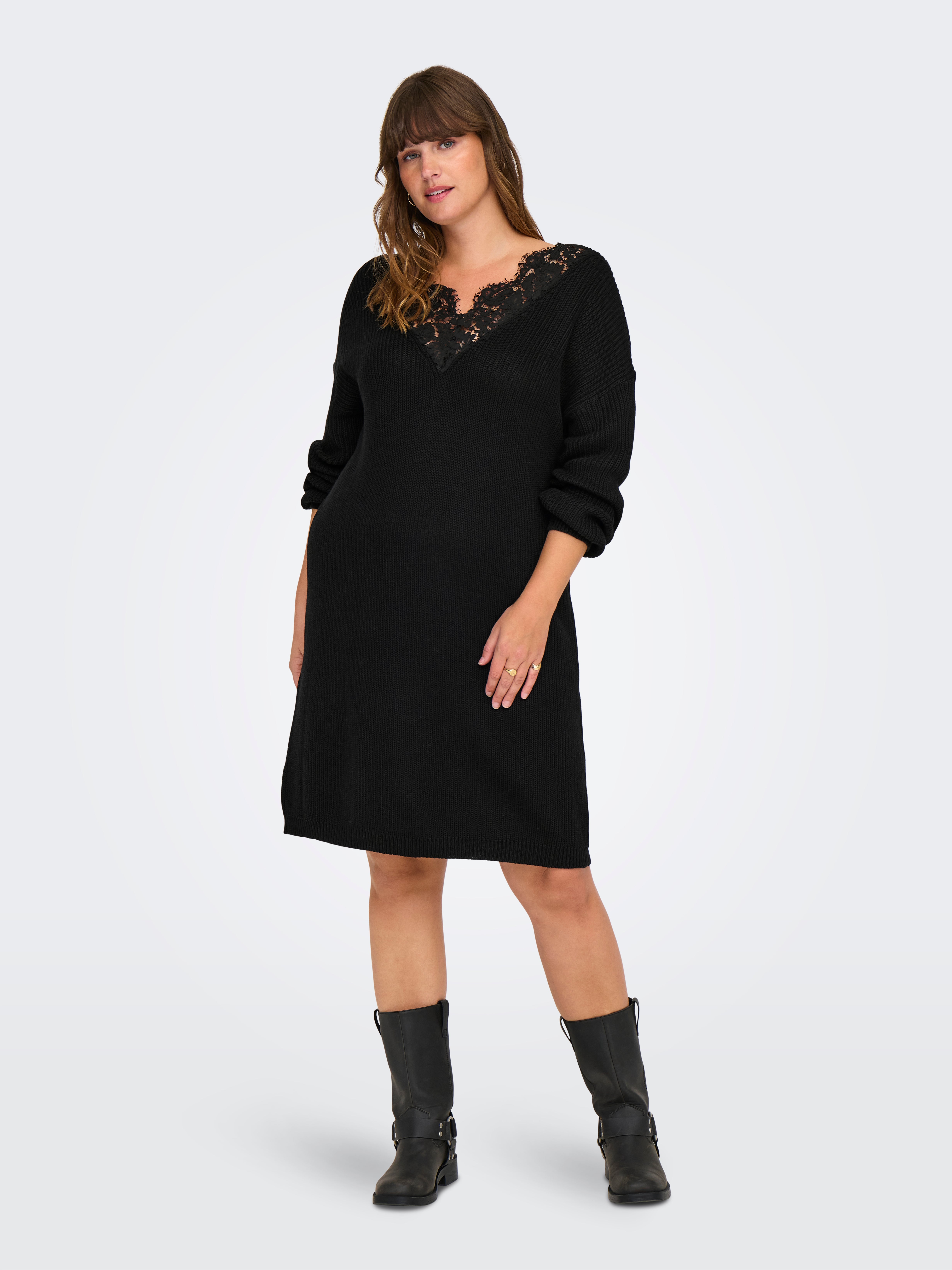 CARXENIA Langes Kleid Black