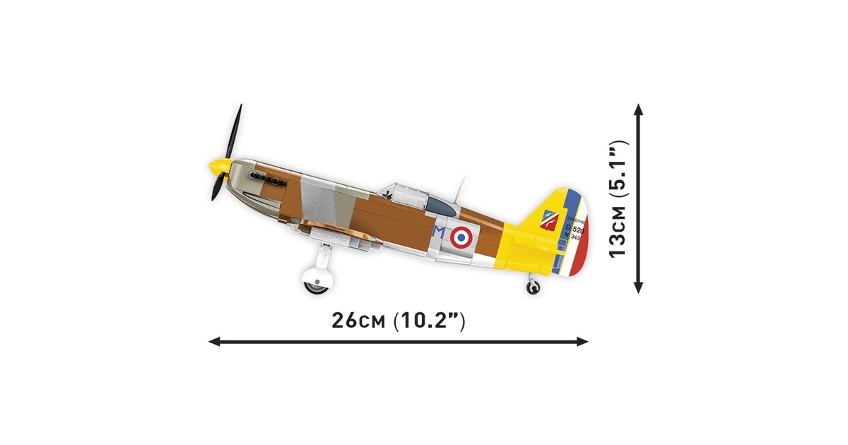 COBIHistorical Collection - Dewoitine D.520 Constructiespeelgoed  (Schaal 1:32)