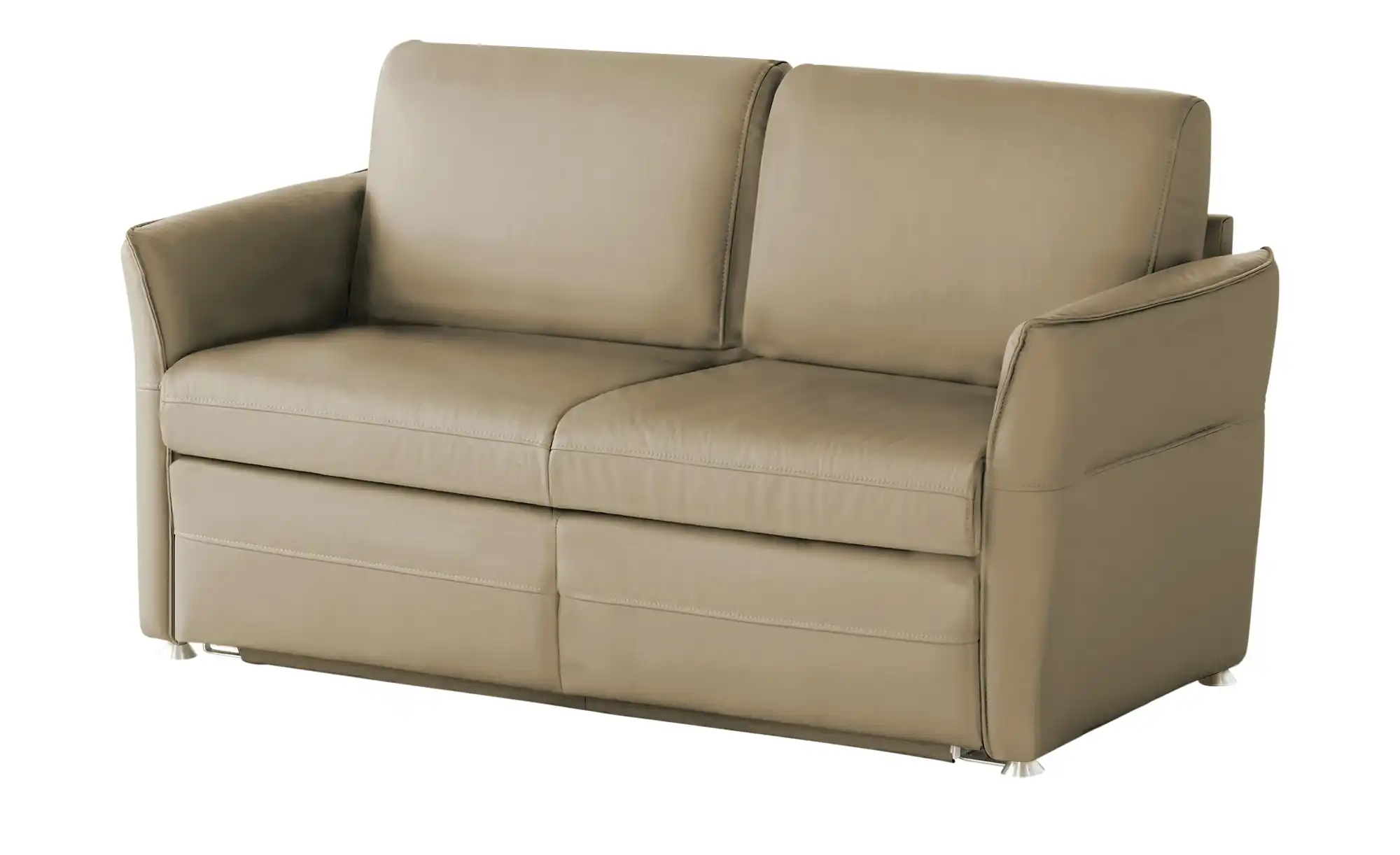 Schlafsofa mit Sitz- und Rückenbezug aus Echtleder Nancy