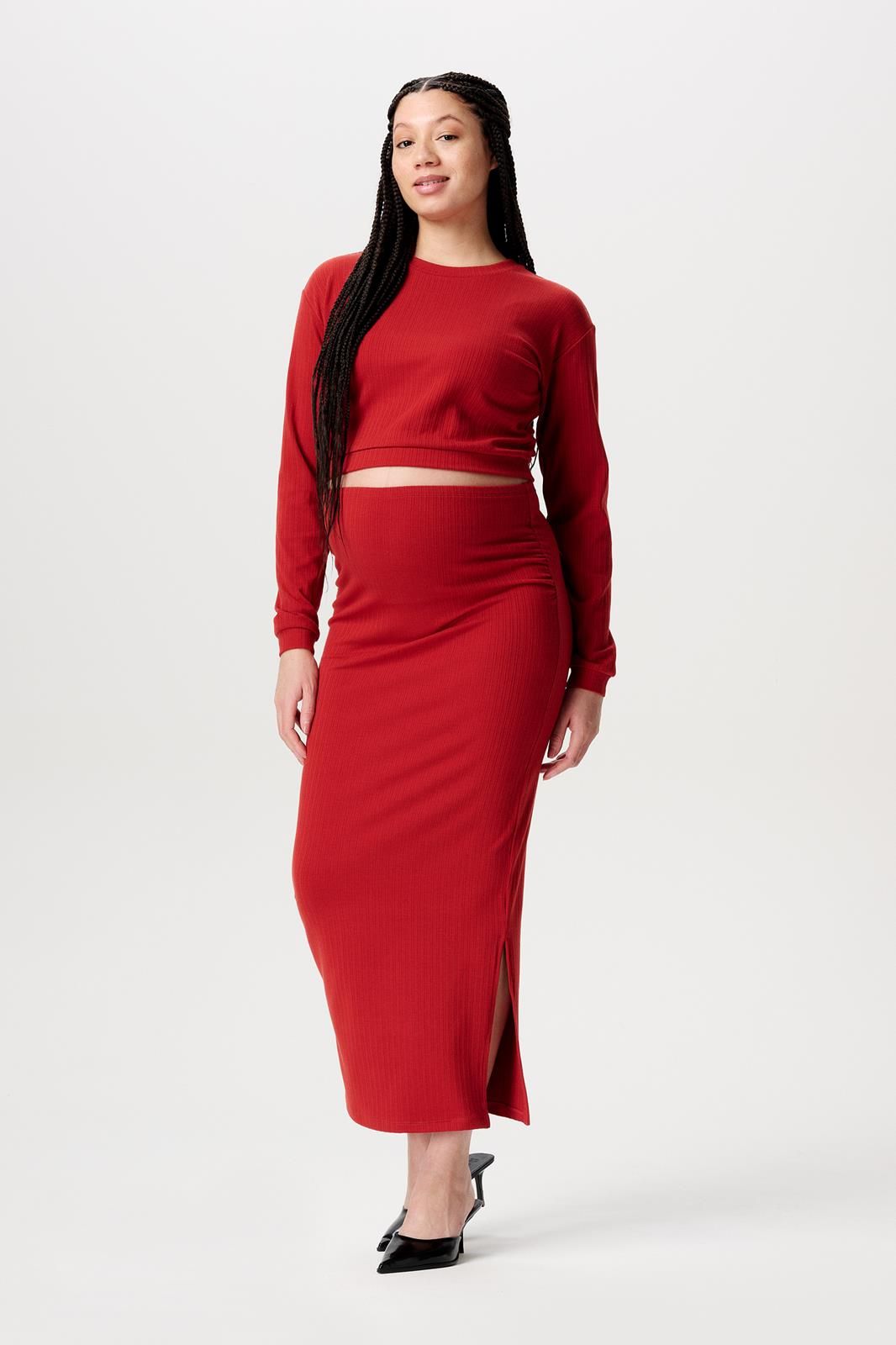 Noppies Maternity Voedingsshirt Sund - Red Ochre