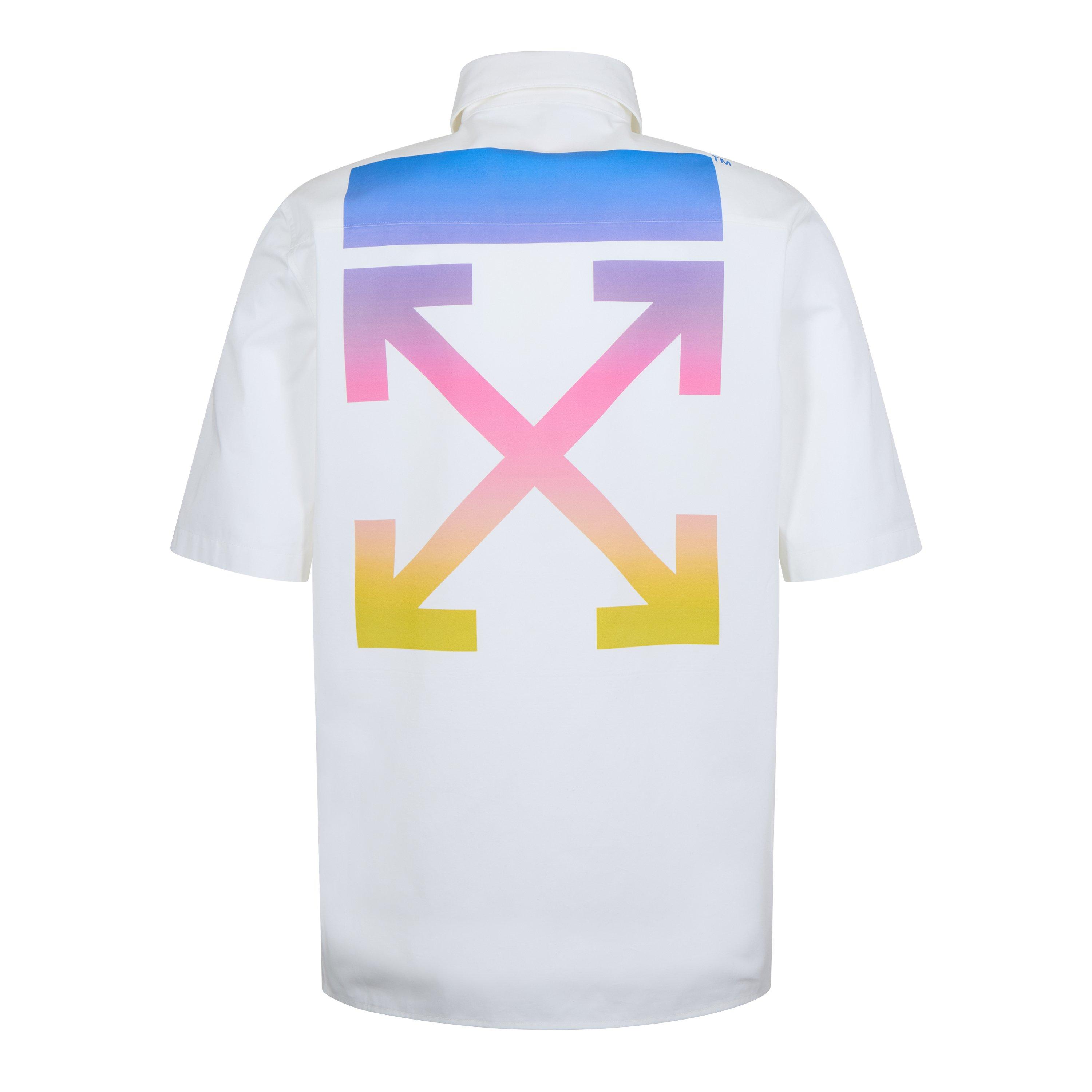 Off White Quarter Length Sleeve Shirt