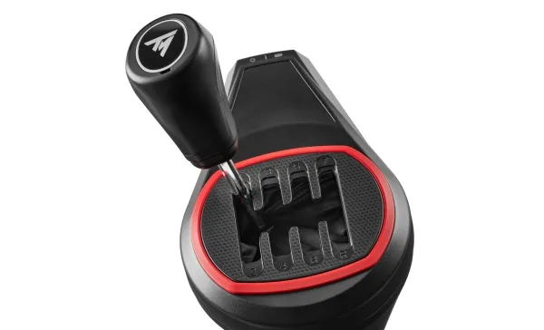 Thrustmaster TH8S Shifter, Tilføjelse til racerskifter, Sort, Rød, PS5, PS4, Xbox One and Xbox Series X|S Thrustmaster Force Feedback racing wheels, 130 mm, 220 mm, 240 mm