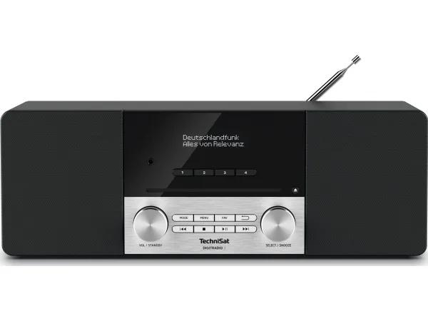 TechniSat DigitRadio 3 - Audiosystem - 2 x 10 Watt - sort, sølv