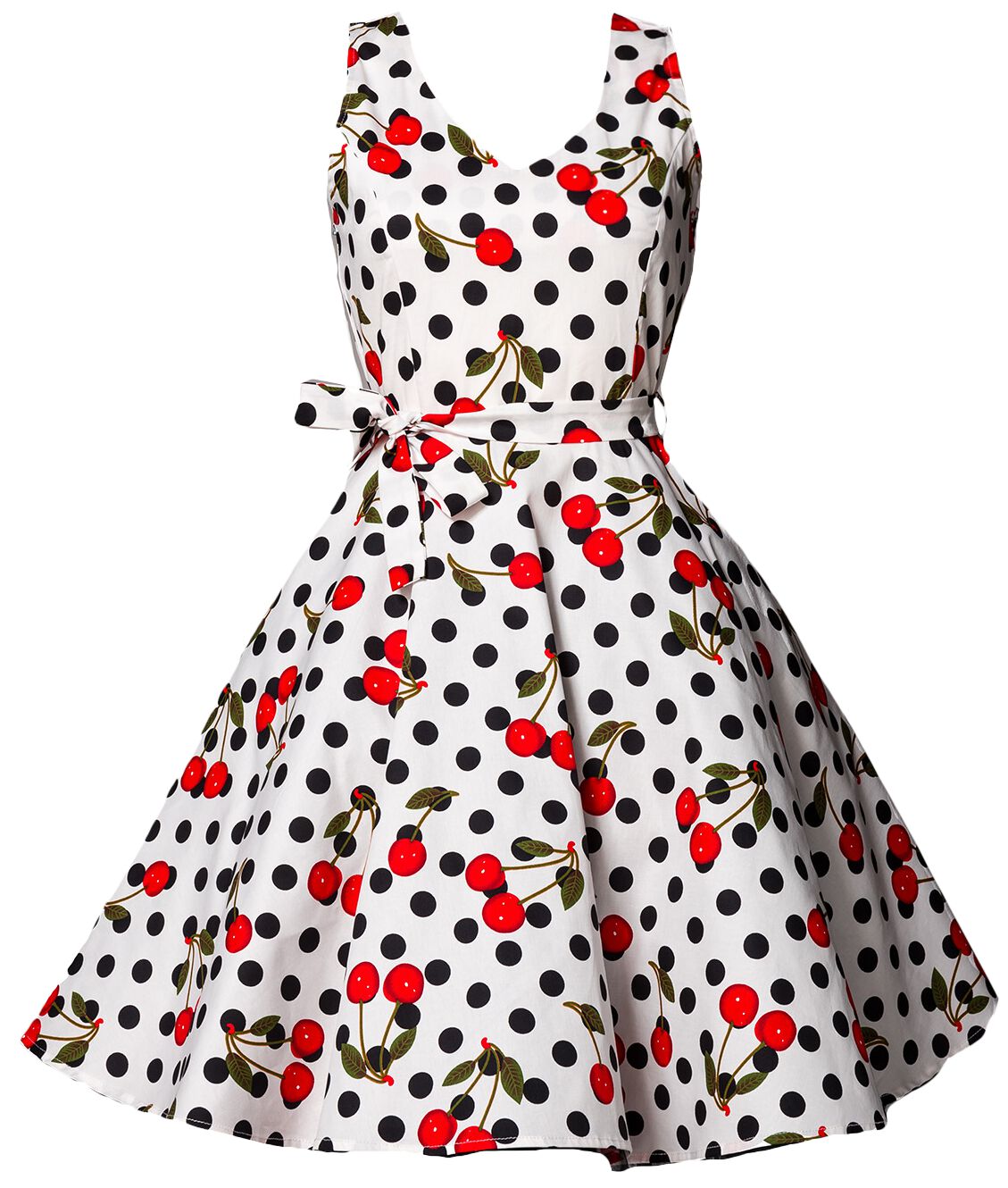 Swing Cherry Dress | Belsira Robe mi-longue
