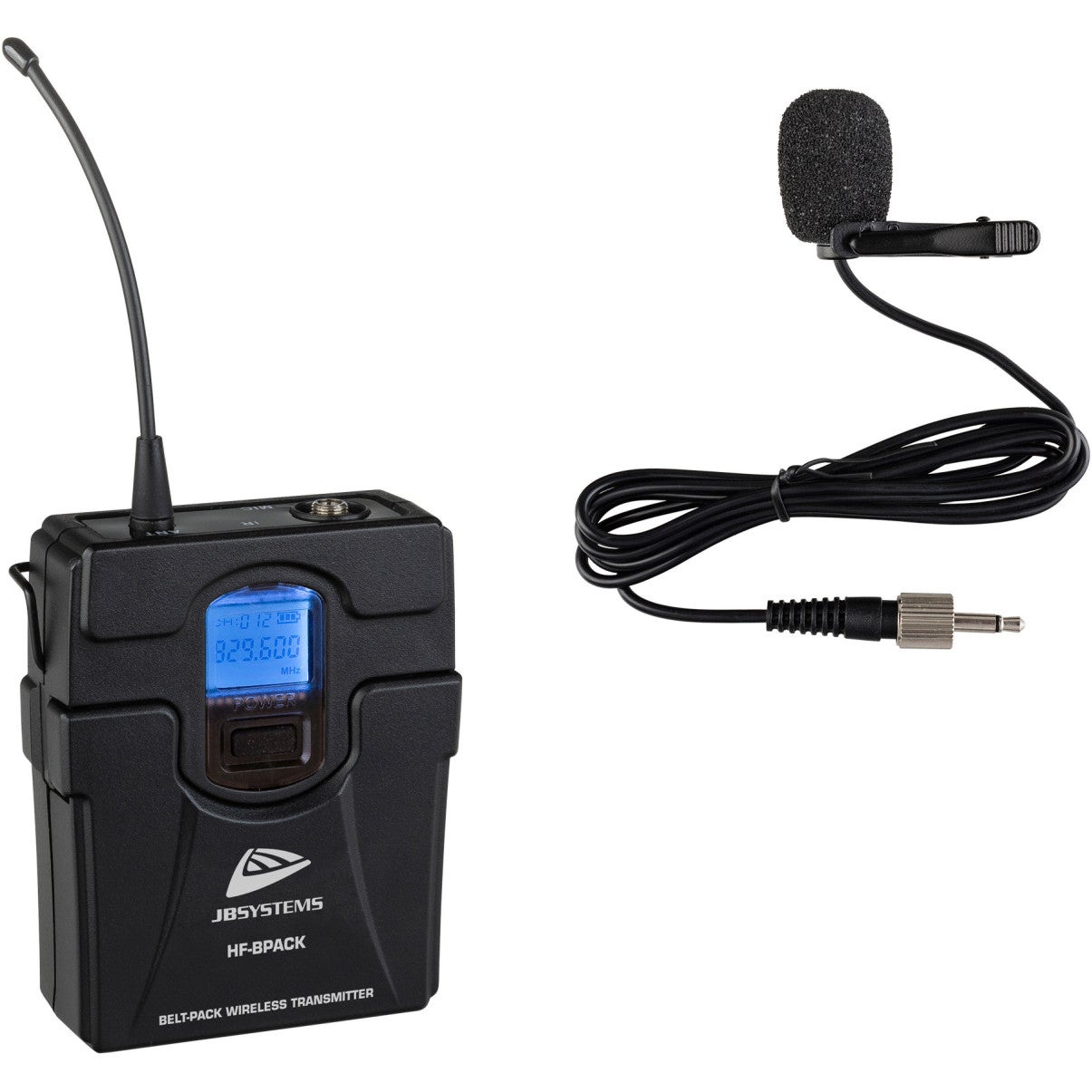 JB systems HF-BPACK beltpack-zender + lavalier voor HF-TWIN receiver