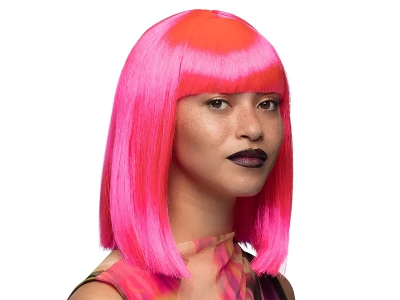 Neon pink page paryk