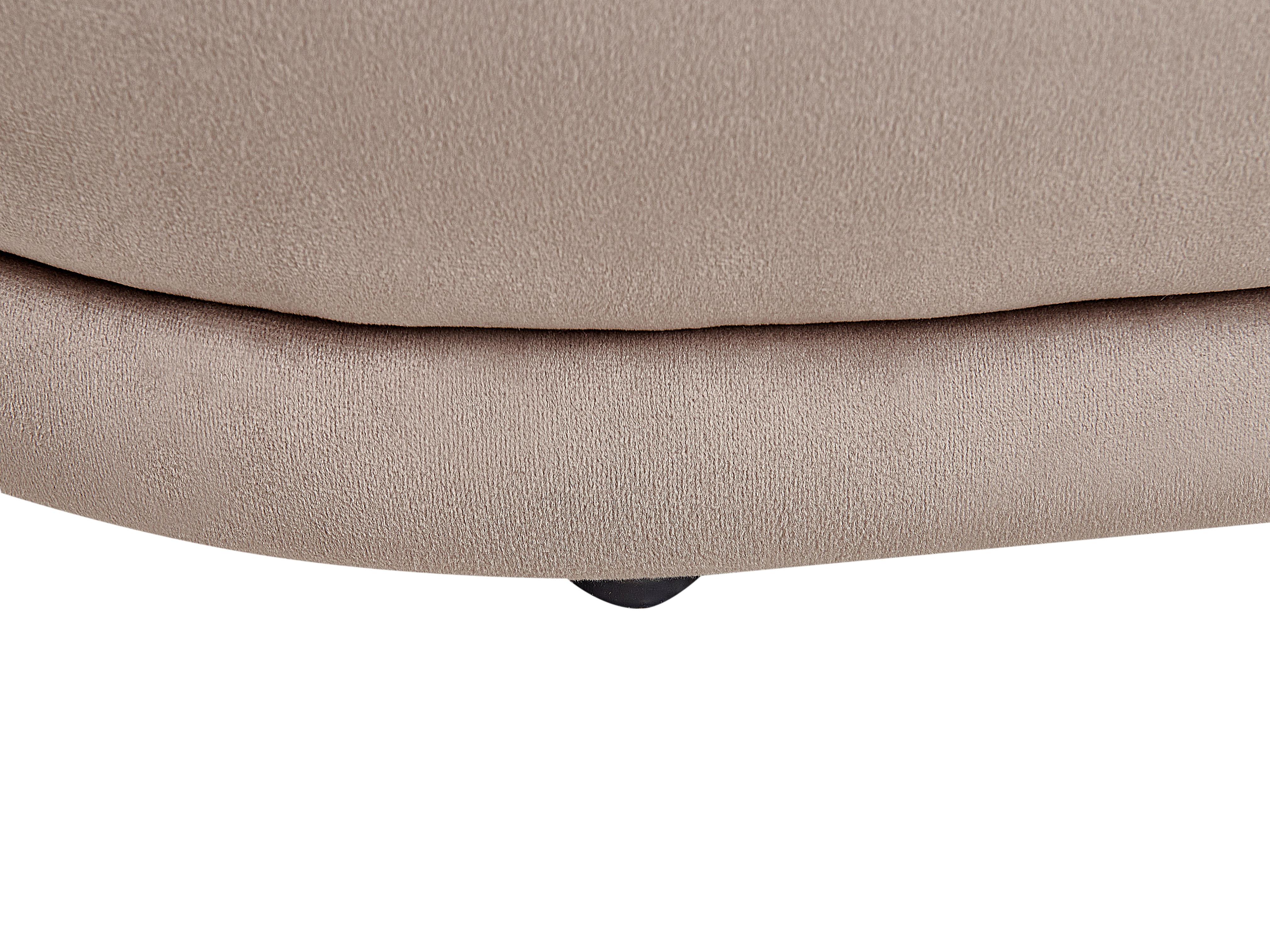 Bankje ELLENDALE Fluweel Taupe