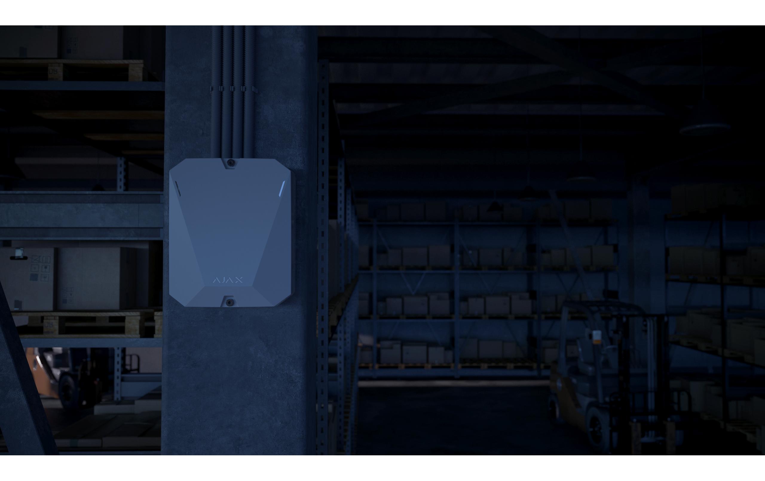 Baseline MultiTransmitter Jeweller Weiss<br>Funkmodul für die Integration von Geräten von Drittanbietern in das Ajax System