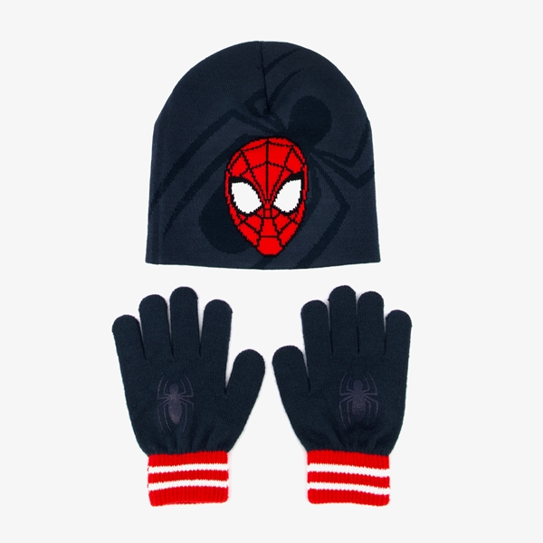 Spider-Man kinder set muts handschoenen