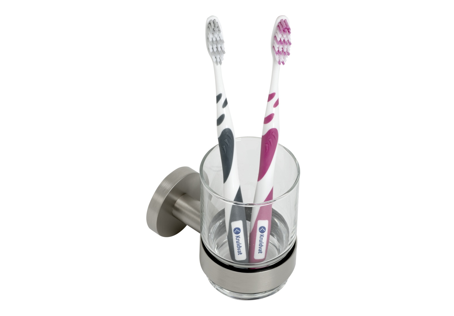 Plieger Vigo glashouder met glas geborsteld chroom